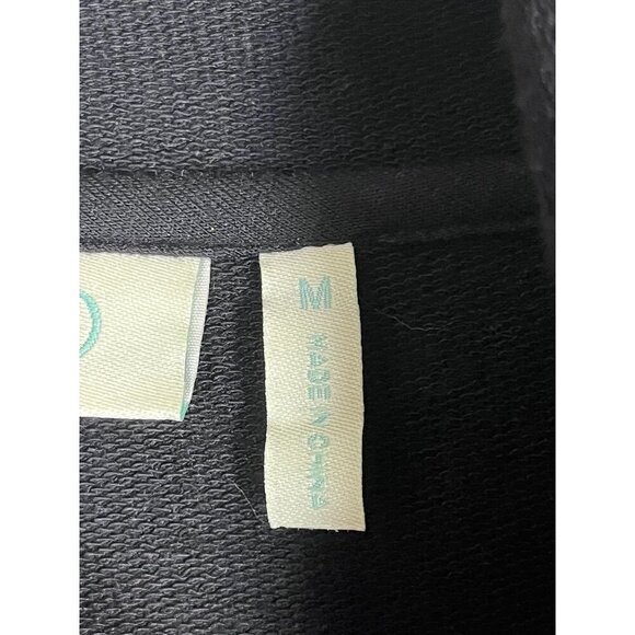 Logo Chic Sweater M Black Neutral Minimalist Capsule Basic Staple Chiffon 80s - Picture 3 of 11